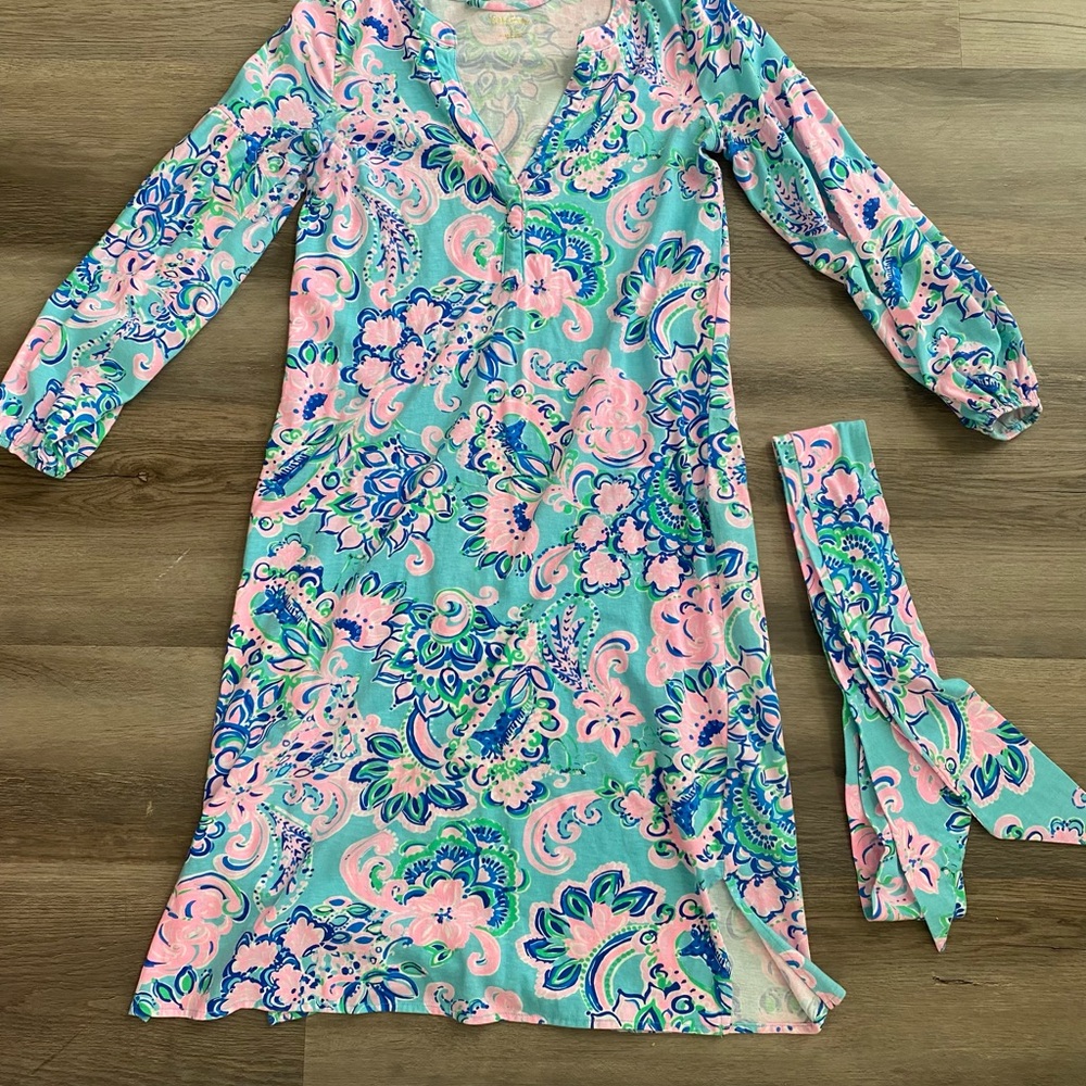 Lilly Pulitzer Kiernan Long Sleeve Dress with Sash